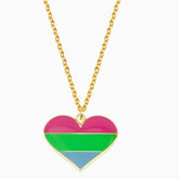 Polysexual Pride Love Necklace